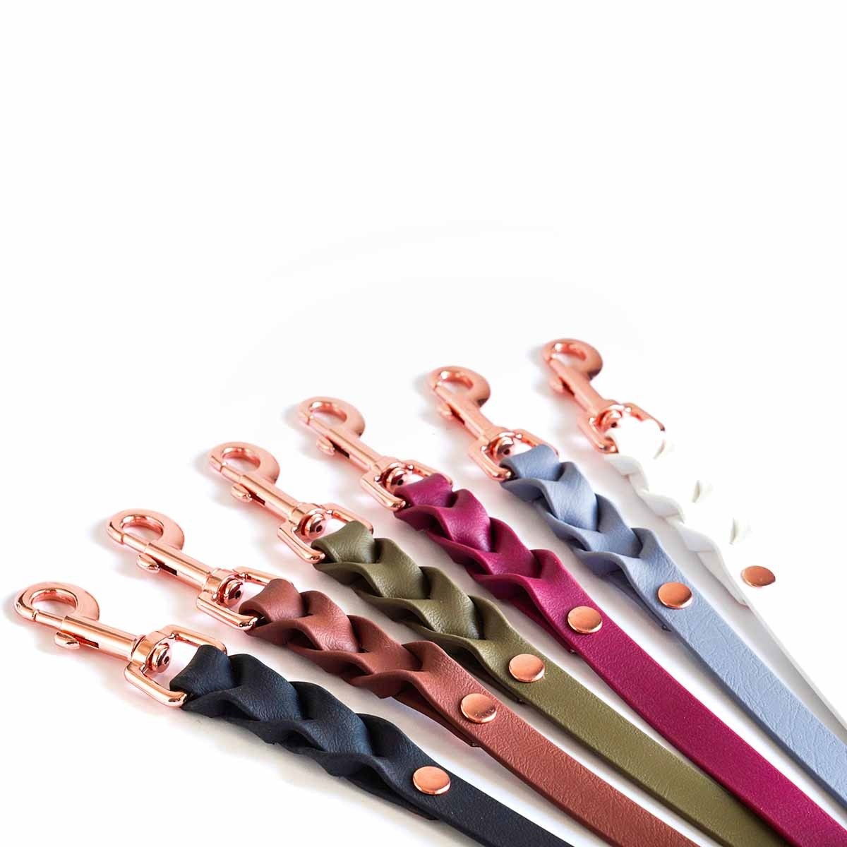 Tyylivoitto Braid leash, olive