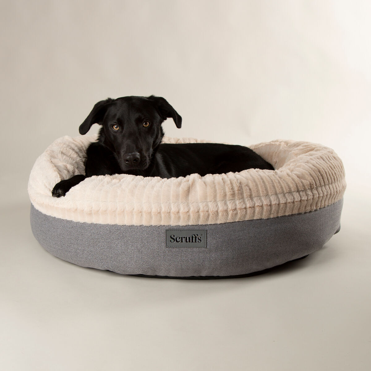 Scruffs Ellen donut bed light gray