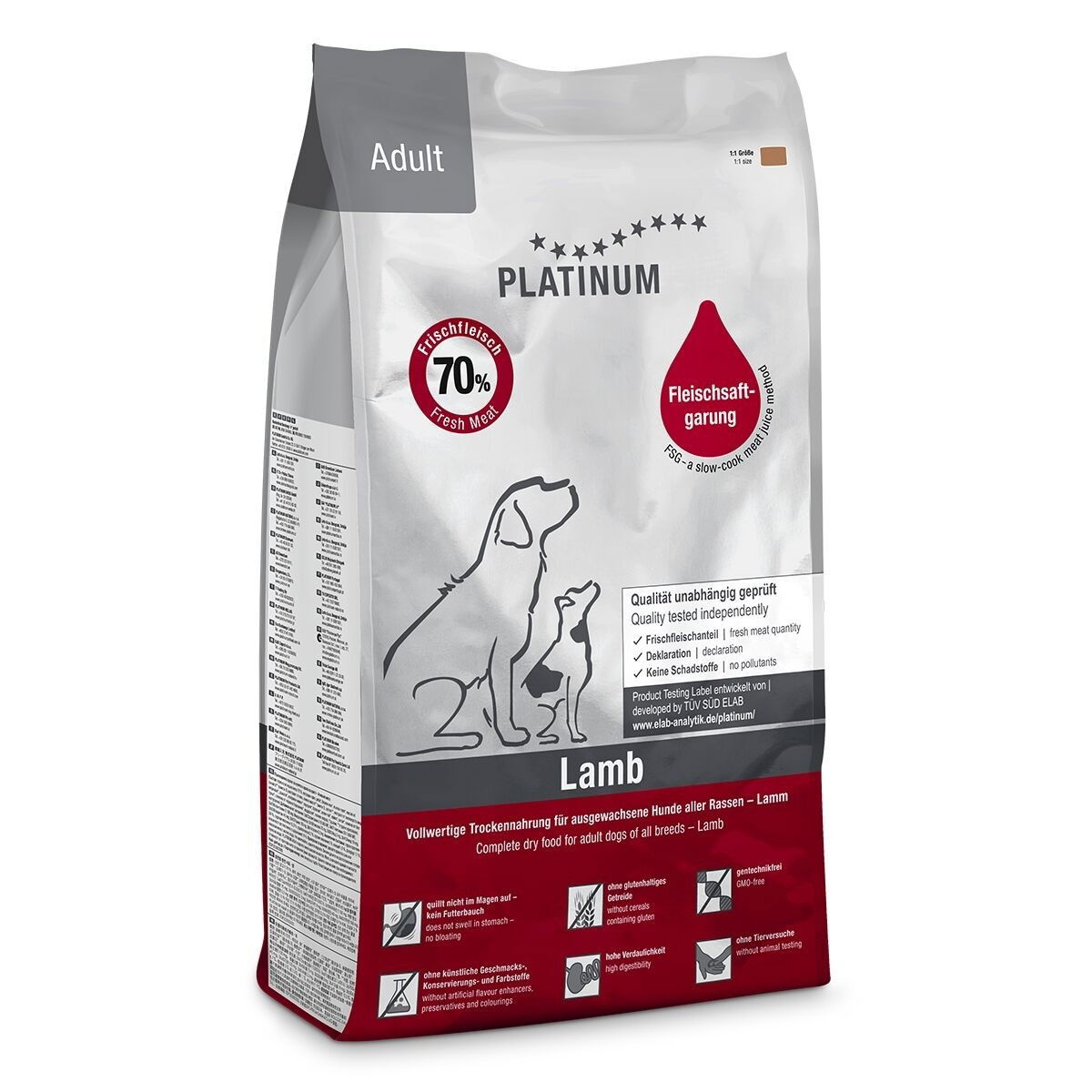 Platinum Adult Lamb 5 kg - Tørrfôr til hund
