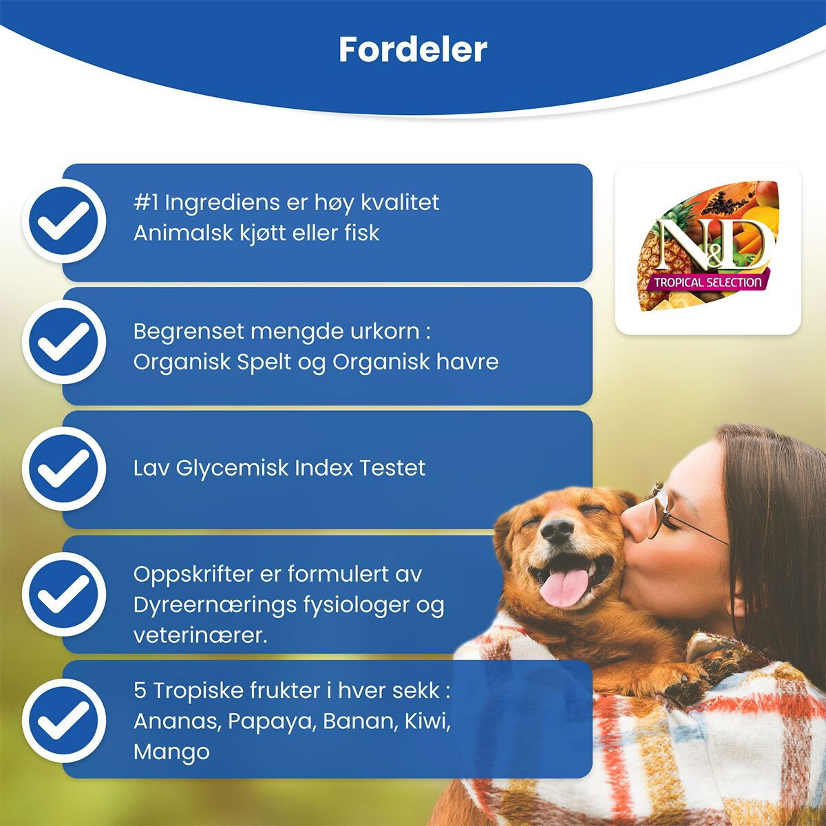 N&D Dog Tropical Pork M/L 10kg