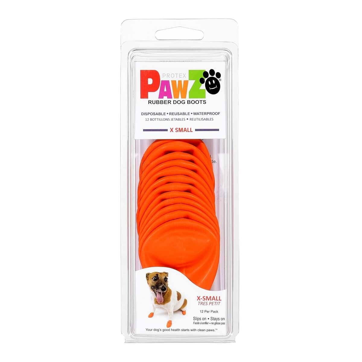 PawZ dog rubber boots color 12pcs