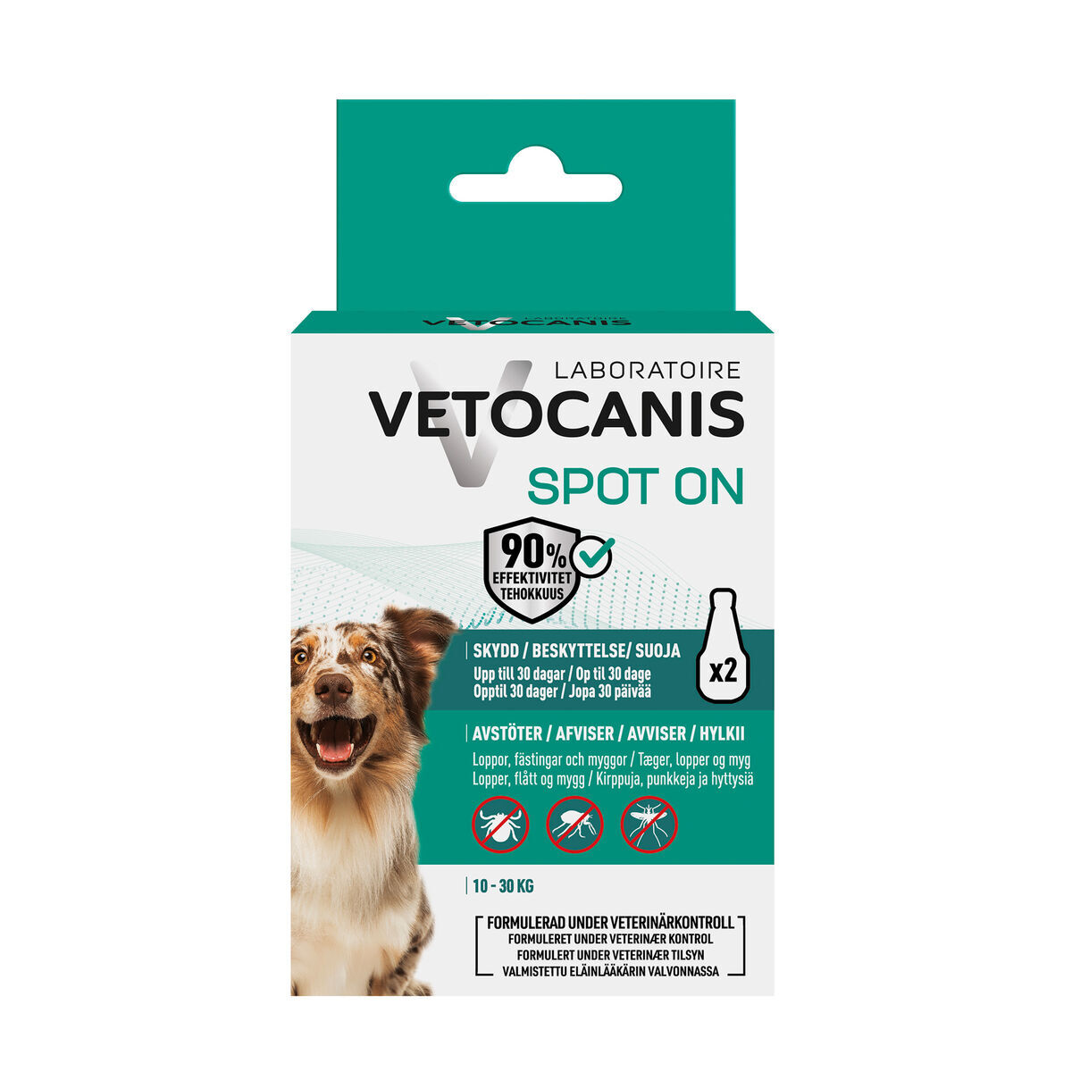 Vetocanis Anti-parasitt Spot on Dog 6 ml - Flåttmiddel til hund
