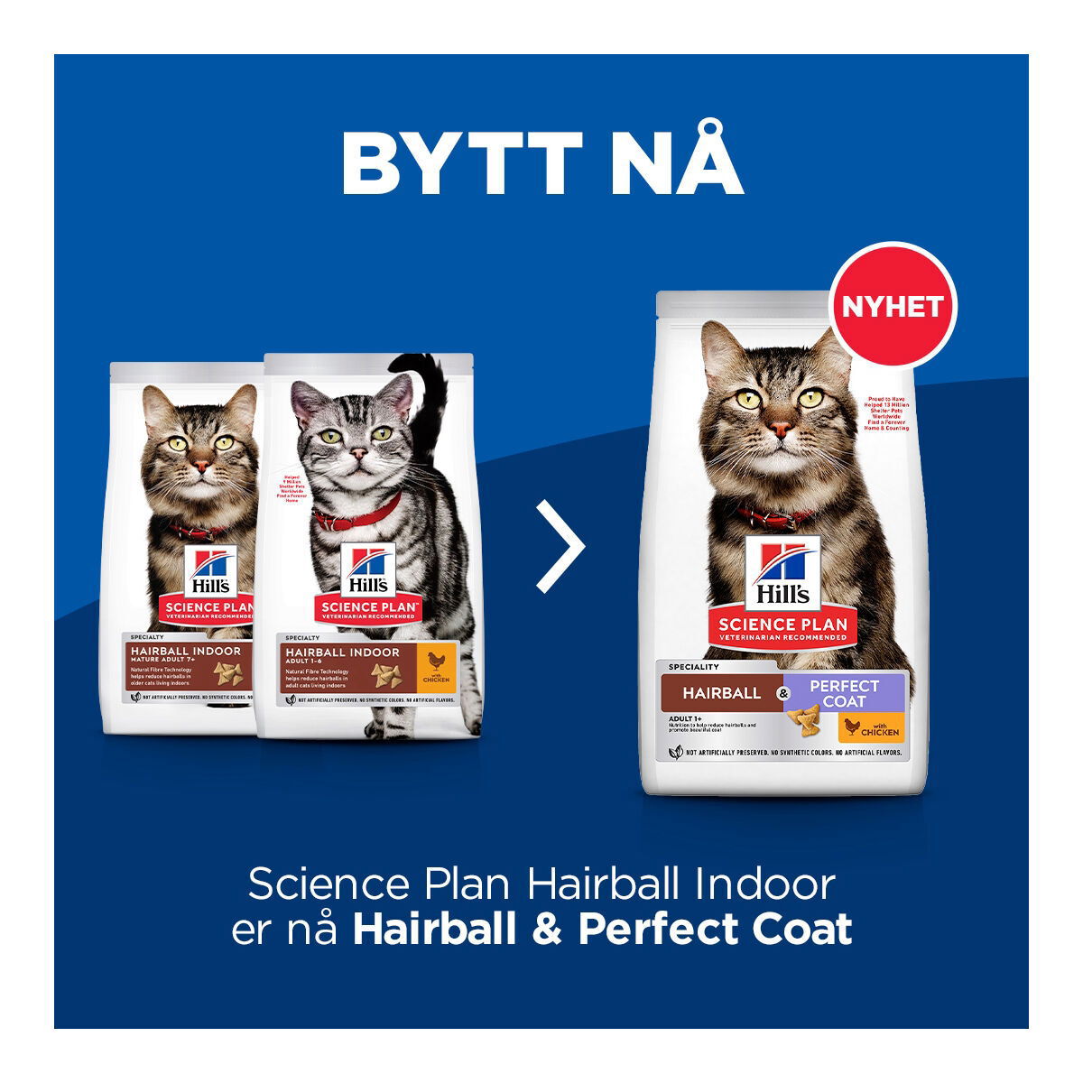 Hill's SP Feline Adult Hairball & Perfect Coat Chicken 