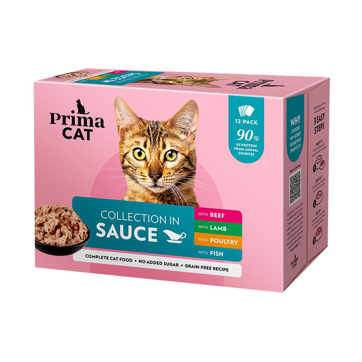 PrimaCat Classic Multipack in Gravy 12x85 g - Våtfôr til katt