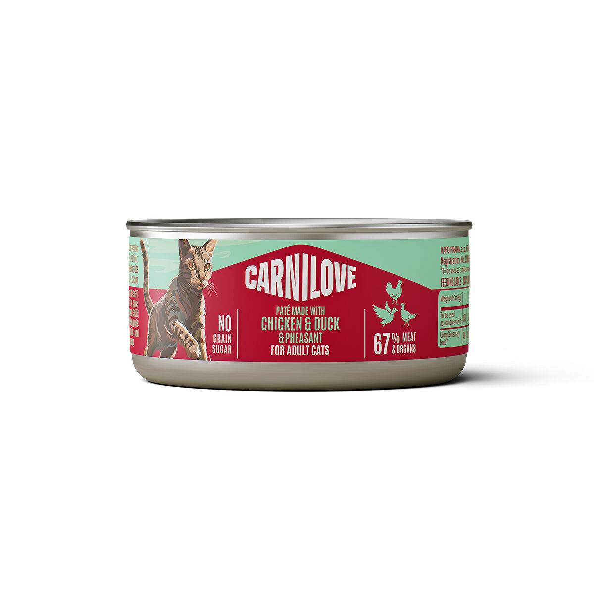 Carnilove Cat Adult Chicken, Duck & Pheasant Paté Våtfôr til Katt 100 g