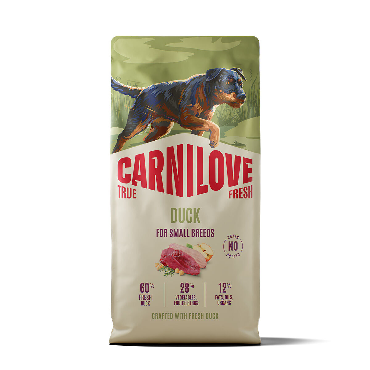 CARNILOVE TRUE FRESH dog dry duck for adult small breeds