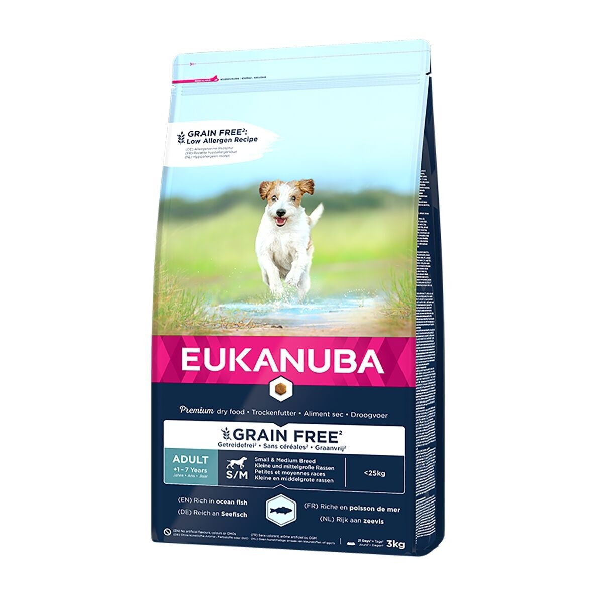 Eukanuba Grain Free Adult Small & Medium Breed Ocean Fish 3 kg