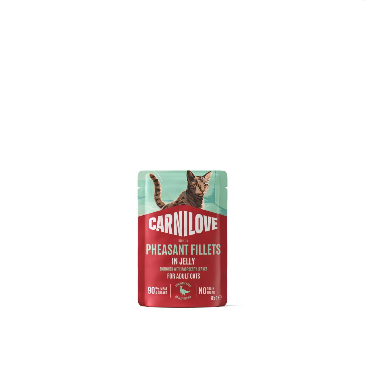 CARNILOVE cat POUCH gravy rich in pheasant enriched with rasberry leaves
